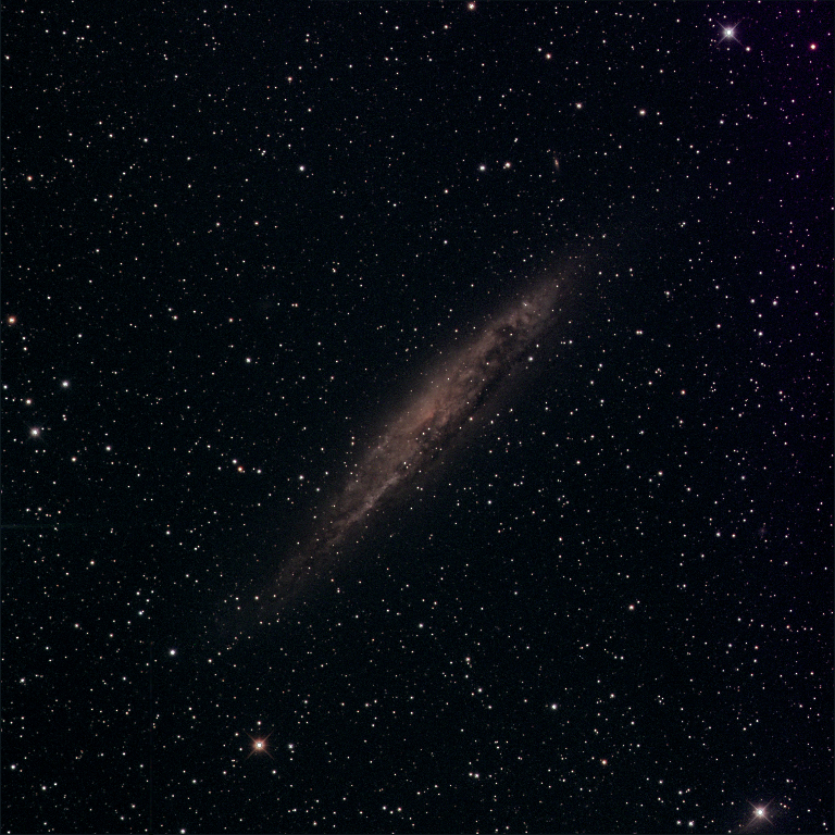 NGC 4945 is a spiral galaxy located in the constellation Centaurus, thought to possibly contain a black hole.  This picture taken with a Planewave 27" telescope located in Australia